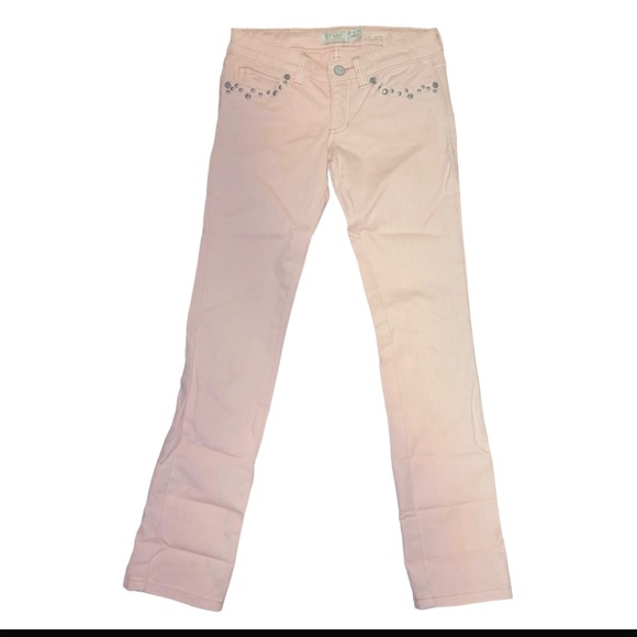 Juniors SIZE 8 OLD NAVY PINK DENIM JEANS - Picture 1 of 5